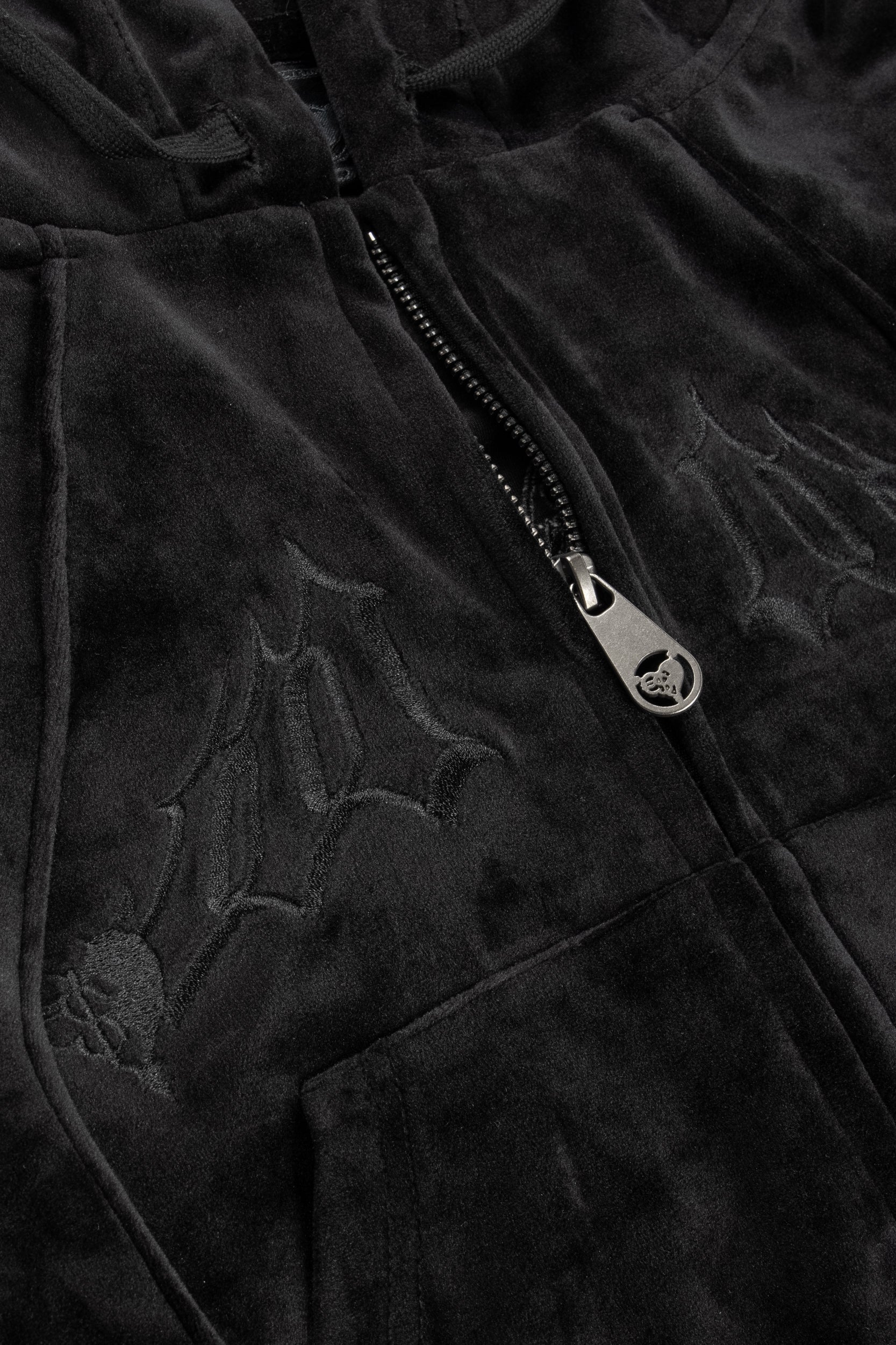 WOMEN'S VELOUR JACKET BLACK - Image 5